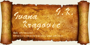 Ivana Kragović vizit kartica